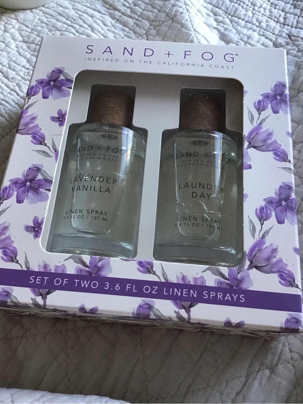 New Sand + Fog Lavender Vanilla & Laundry Day Linen Spray Set